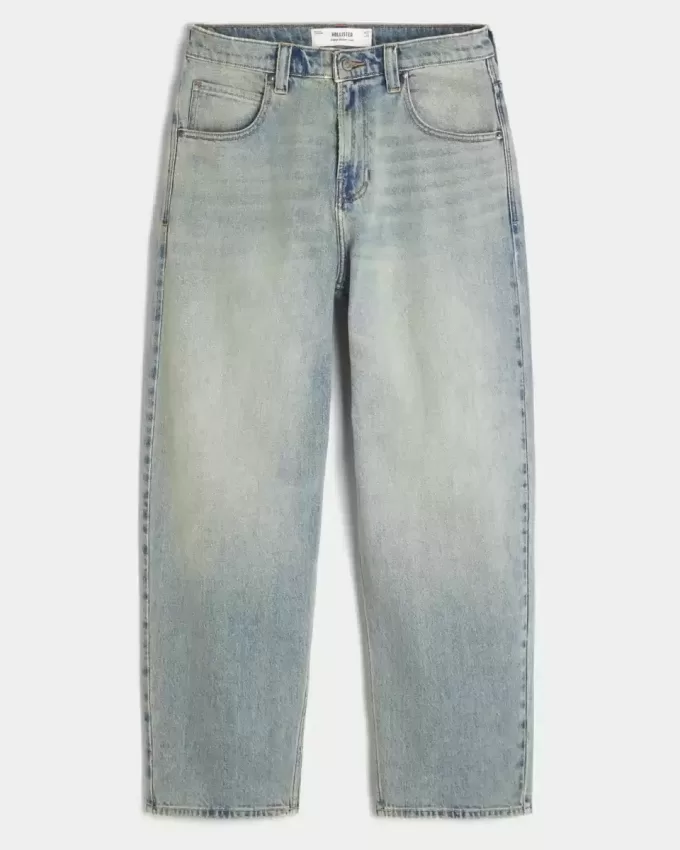 Light Wash Embroidered Dice Skater Baggy Jeans Light Wash Embroidered Dice Skater Baggy Jeans