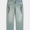 Light Wash Graphic Baggy Jeans Light Wash Graphic Baggy Jeans
