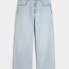 Light Wash New York Graphic Super Baggy Jeans Light Wash New York Graphic Super Baggy Jeans