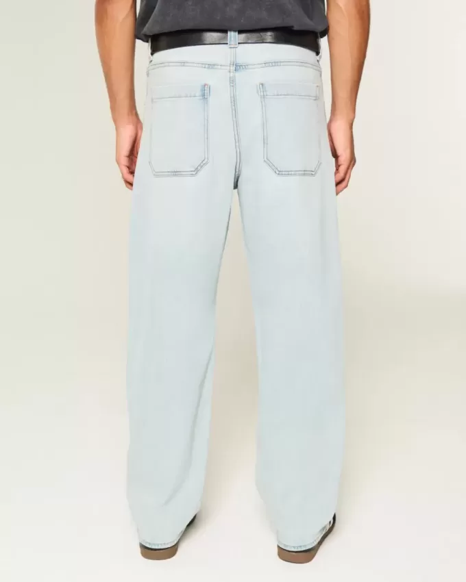 Light Wash Playing Card Graphic Skater Baggy Jeans Light Wash Playing Card Graphic Skater Baggy Jeans