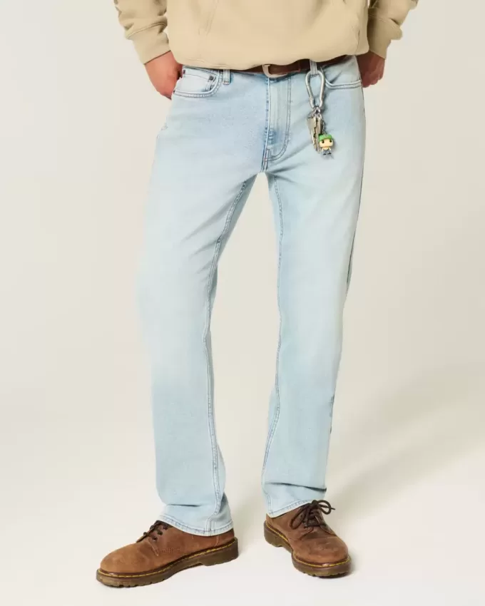 Light Wash Slim Straight Jeans Light Wash Slim Straight Jeans