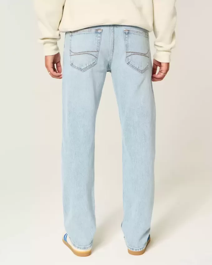 Light Wash Slim Straight Jeans Light Wash Slim Straight Jeans