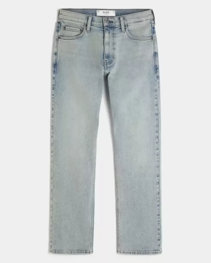 Light Wash Slim Straight Jeans Light Wash Slim Straight Jeans