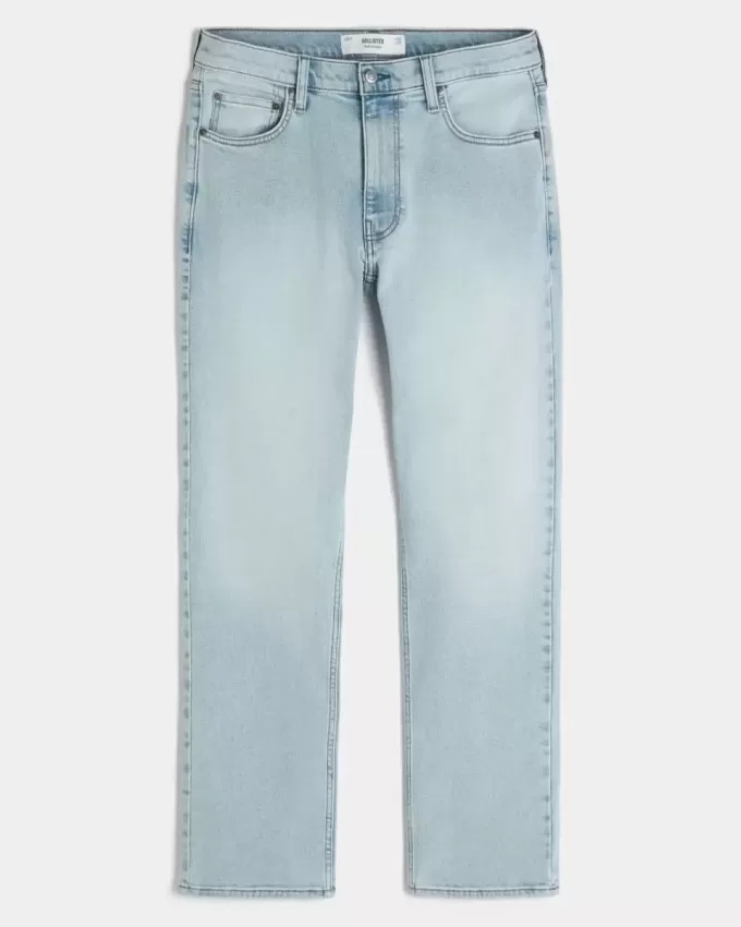 Light Wash Slim Straight Jeans Light Wash Slim Straight Jeans