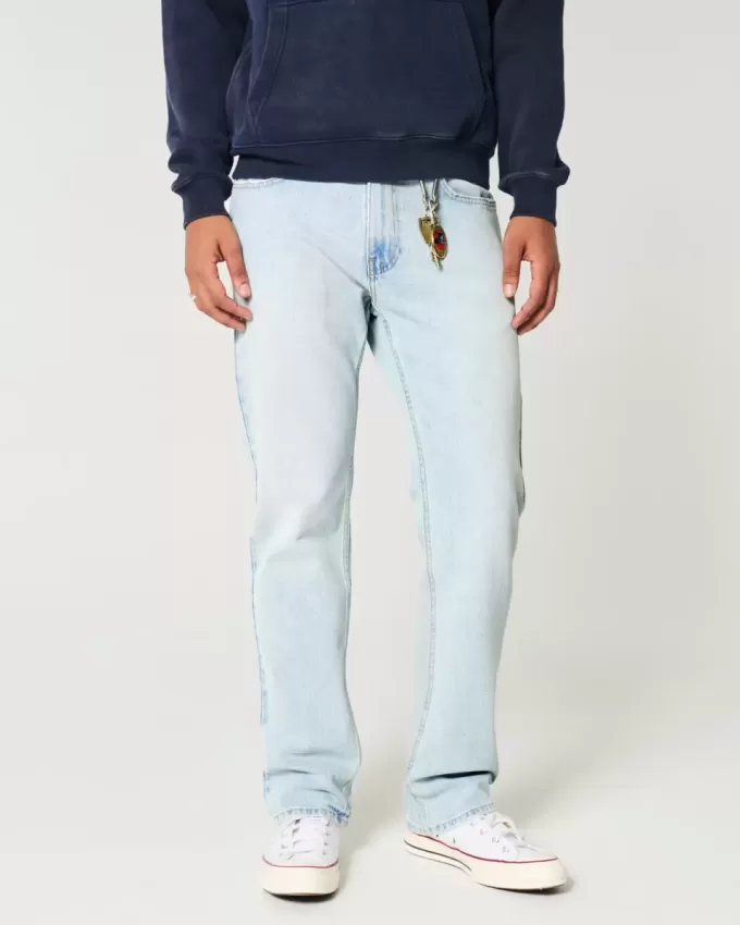 Light Wash Straight Jeans Light Wash Straight Jeans