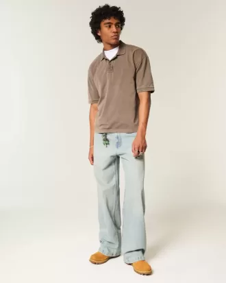 Light Wash Super Baggy Jeans