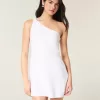 Linen-Blend Asymmetrical Mini Dress Linen-Blend Asymmetrical Mini Dress