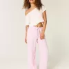 Linen-Blend Baggy Pull-On Pants Linen-Blend Baggy Pull-On Pants