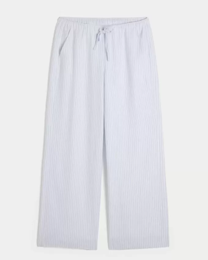 Linen-Blend Baggy Pull-On Pants Linen-Blend Baggy Pull-On Pants