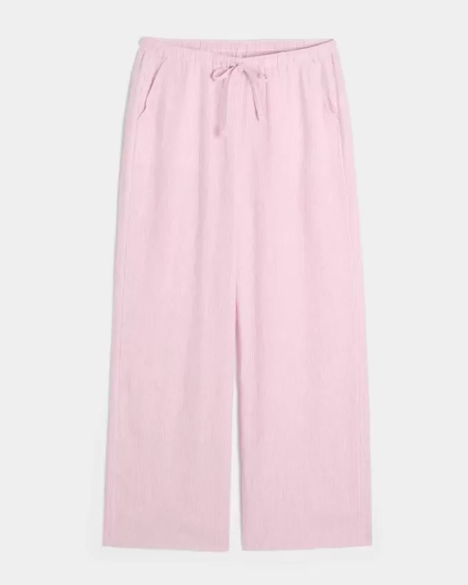 Linen-Blend Baggy Pull-On Pants Linen-Blend Baggy Pull-On Pants