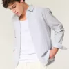 Linen-Blend Button-Through Shirt Linen-Blend Button-Through Shirt
