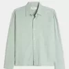 Linen-Blend Button-Through Shirt Linen-Blend Button-Through Shirt