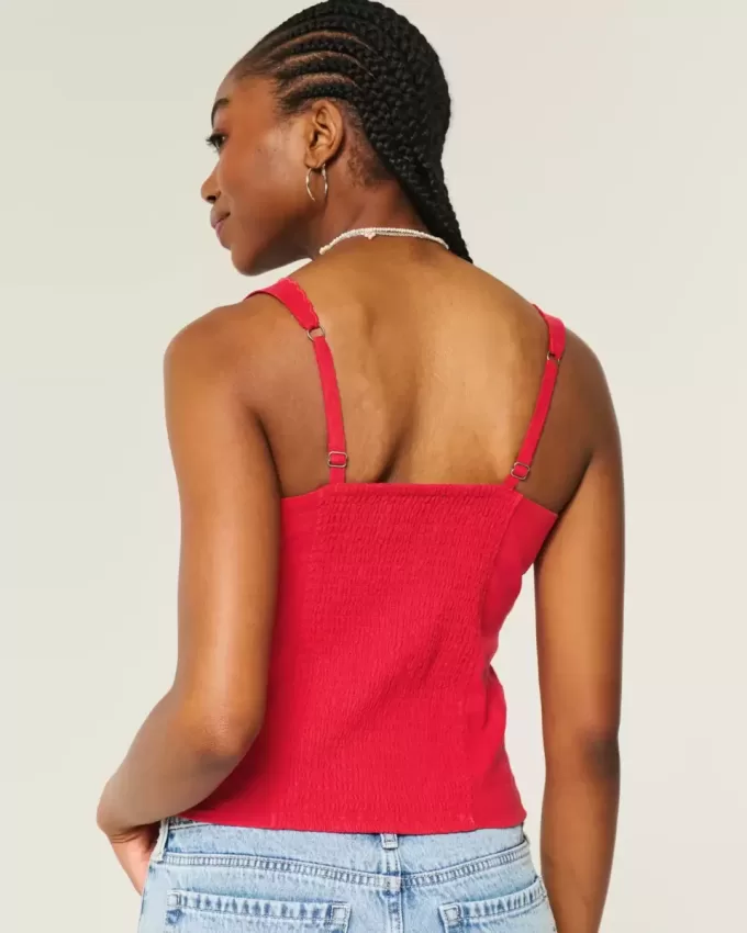 Linen Blend Button-Through Top Linen Blend Button-Through Top