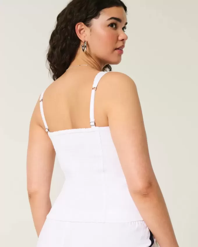 Linen Blend Button-Through Top Linen Blend Button-Through Top