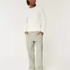 Linen-Blend Flex-Waist Baggy Pants Linen-Blend Flex-Waist Baggy Pants