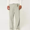 Linen-Blend Flex-Waist Baggy Pants Linen-Blend Flex-Waist Baggy Pants