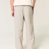 Linen-Blend Flex Waist Baggy Pants Linen-Blend Flex Waist Baggy Pants