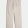 Linen-Blend Flex Waist Baggy Pants Linen-Blend Flex Waist Baggy Pants