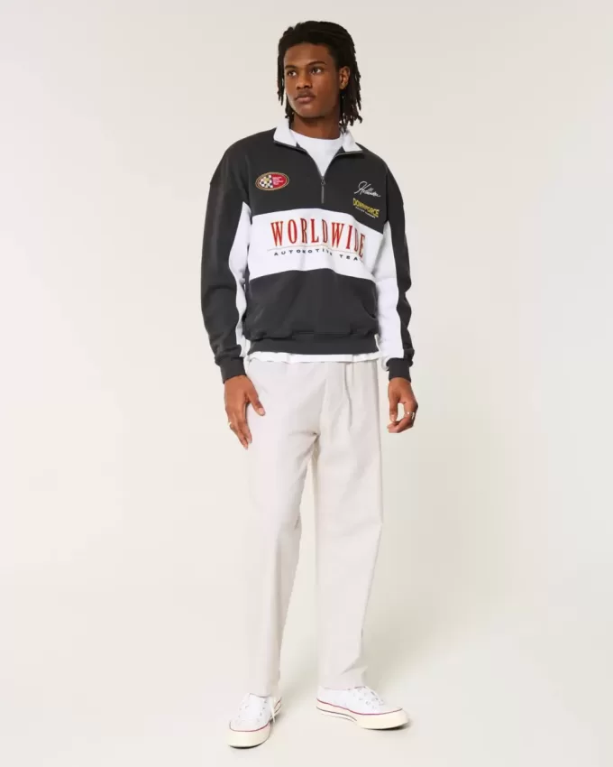 Linen-Blend Loose Pull-On Pants Linen-Blend Loose Pull-On Pants