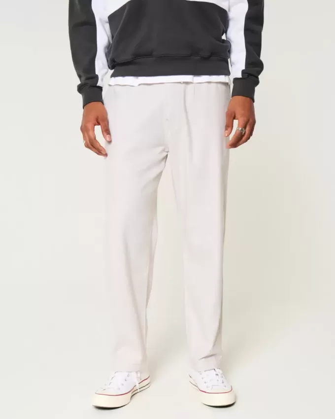 Linen-Blend Loose Pull-On Pants Linen-Blend Loose Pull-On Pants