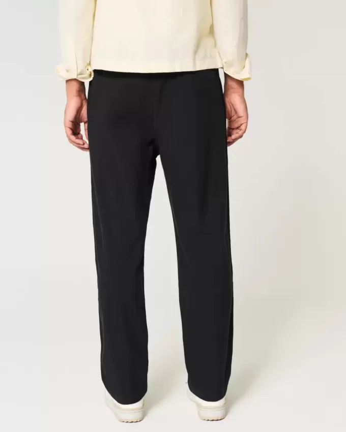 Linen-Blend Loose Pull-On Pants Linen-Blend Loose Pull-On Pants
