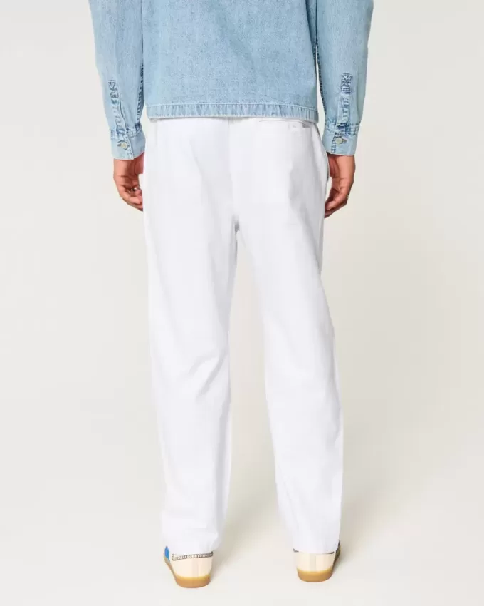 Linen-Blend Loose Pull-On Pants Linen-Blend Loose Pull-On Pants