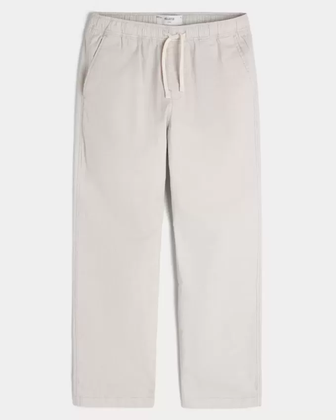 Linen-Blend Loose Pull-On Pants Linen-Blend Loose Pull-On Pants