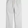Linen-Blend Loose Pull-On Pants Linen-Blend Loose Pull-On Pants