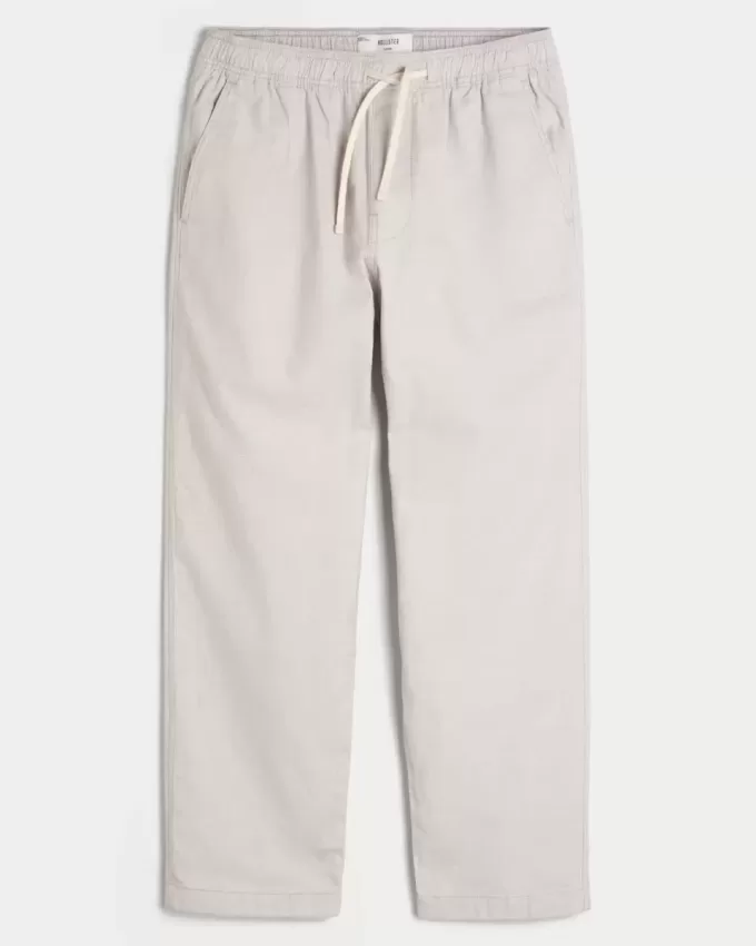 Linen-Blend Loose Pull-On Pants Linen-Blend Loose Pull-On Pants