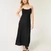 Linen-Blend Open-Back Slip Midi Dress Linen-Blend Open-Back Slip Midi Dress