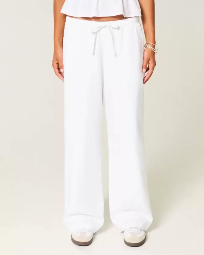 Linen-Blend Pull-On Baggy Pants Linen-Blend Pull-On Baggy Pants