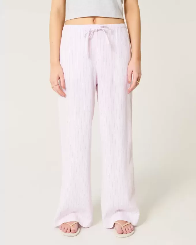 Linen-Blend Pull-On Baggy Pants Linen-Blend Pull-On Baggy Pants