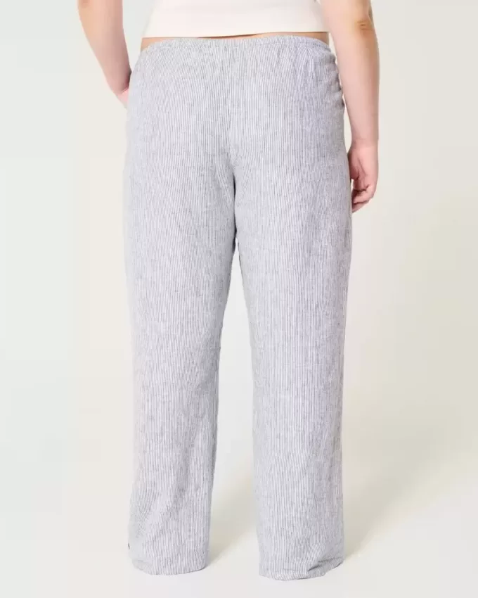 Linen-Blend Pull-On Baggy Pants Linen-Blend Pull-On Baggy Pants