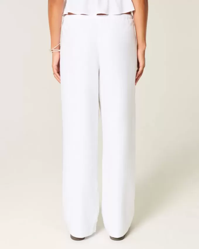 Linen-Blend Pull-On Baggy Pants Linen-Blend Pull-On Baggy Pants