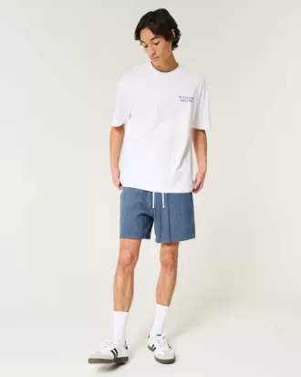 Linen-Blend Pull-On Shorts