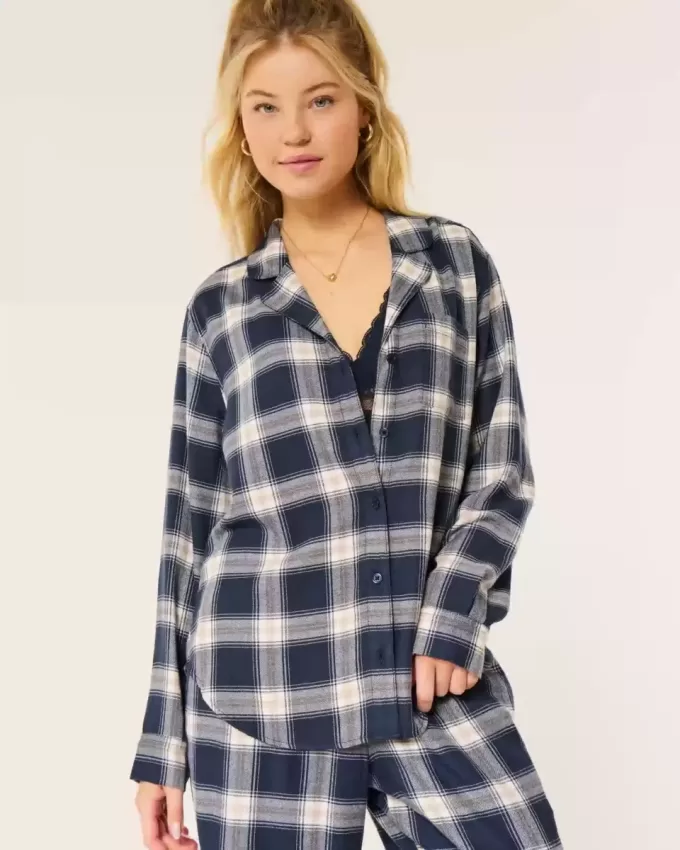Long-Sleeve Flannel Pajama Top Long-Sleeve Flannel Pajama Top