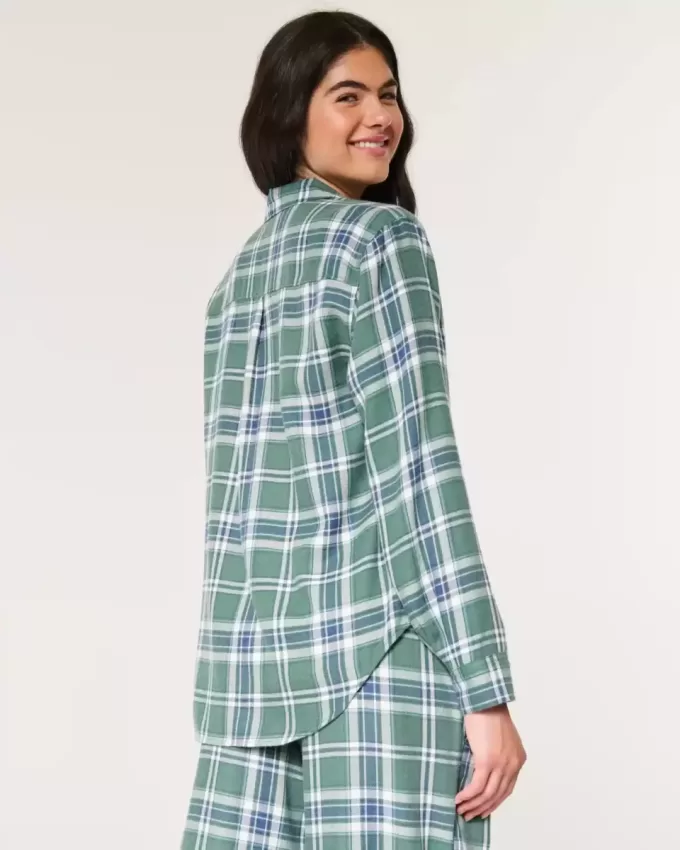 Long-Sleeve Flannel Pajama Top Long-Sleeve Flannel Pajama Top