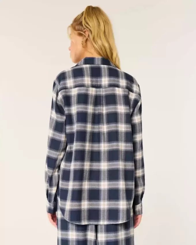 Long-Sleeve Flannel Pajama Top Long-Sleeve Flannel Pajama Top