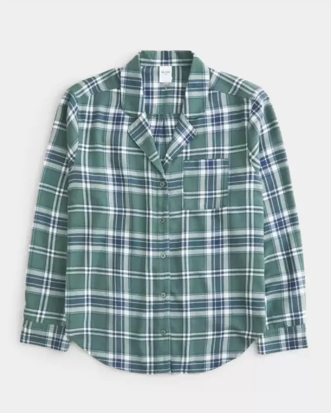 Long-Sleeve Flannel Pajama Top Long-Sleeve Flannel Pajama Top
