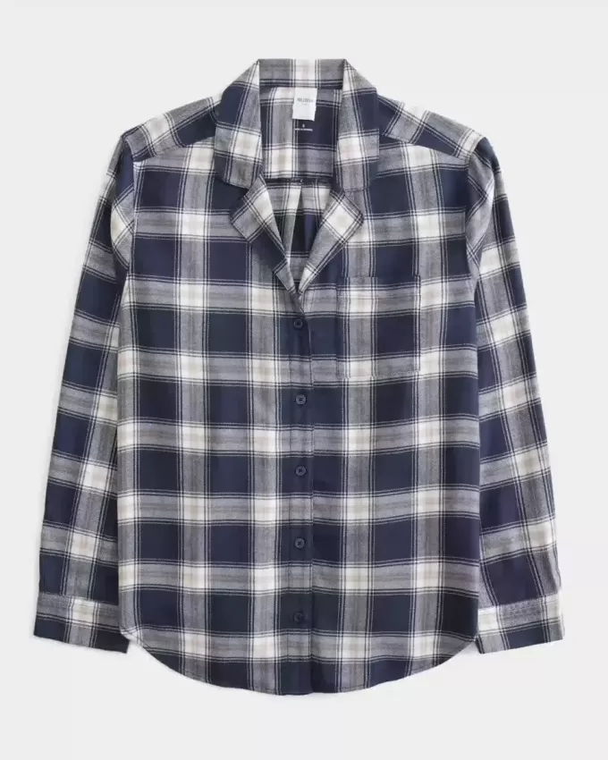 Long-Sleeve Flannel Pajama Top Long-Sleeve Flannel Pajama Top