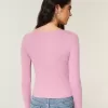 Long-Sleeve Slash-Neck Top Long-Sleeve Slash-Neck Top