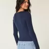 Long-Sleeve Square-Neck Top Long-Sleeve Square-Neck Top