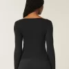 Long-Sleeve Square-Neck Top Long-Sleeve Square-Neck Top