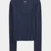 Long-Sleeve Square-Neck Top Long-Sleeve Square-Neck Top
