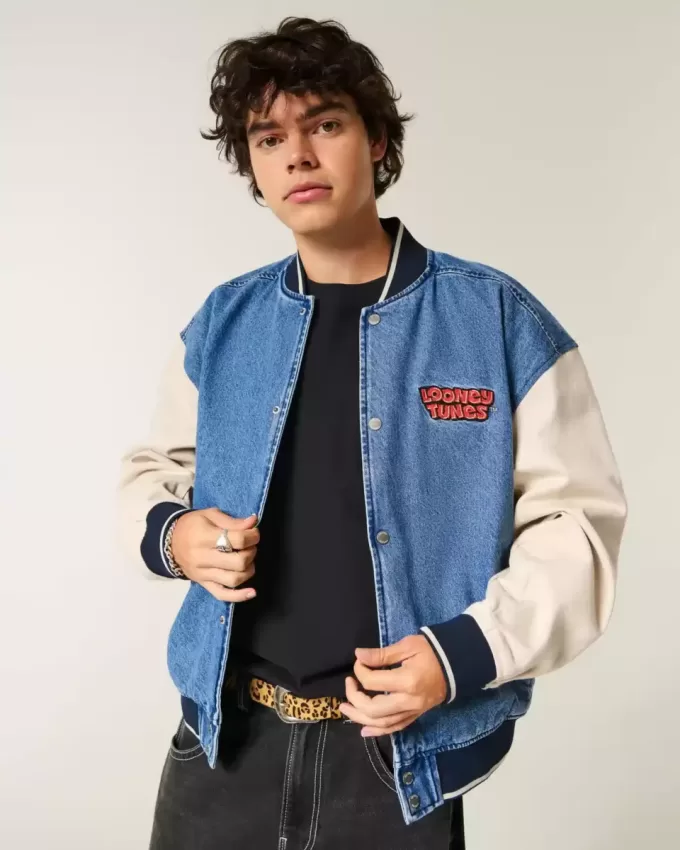 Looney Tunes Graphic Denim Jacket Looney Tunes Graphic Denim Jacket
