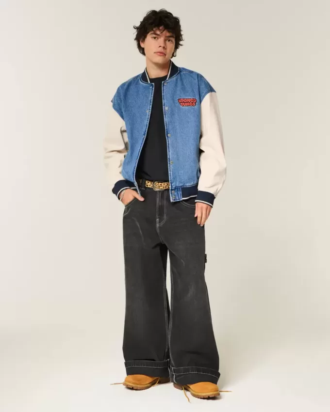 Looney Tunes Graphic Denim Jacket Looney Tunes Graphic Denim Jacket