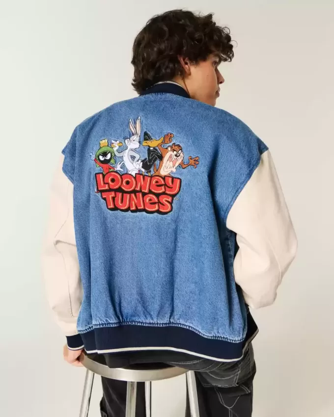 Looney Tunes Graphic Denim Jacket Looney Tunes Graphic Denim Jacket
