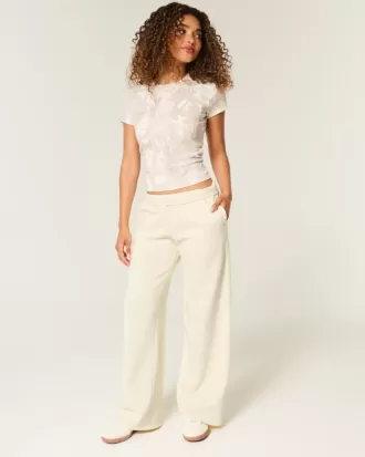 Love You Graphic Wide-Leg Sweatpants Love You Graphic Wide-Leg Sweatpants