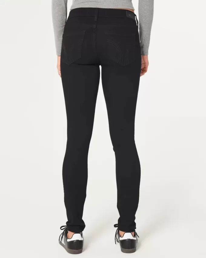 Low-Rise Black Super Skinny Jeans Low-Rise Black Super Skinny Jeans