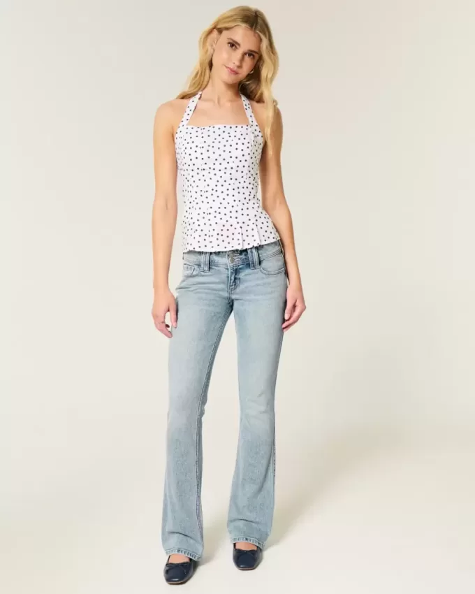 Low-Rise Bootcut Jeans